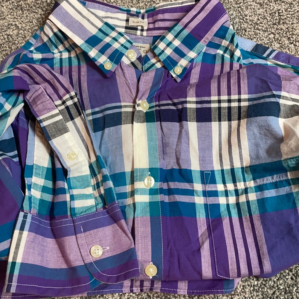 Jcrew slim fit summer plaid shirt